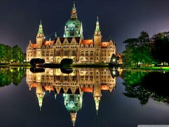 The New City Hall In Hanover Germany 4k HD Desktop Wallpaper