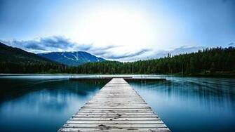 Whistler Coast Mountains Dock Wallpaper