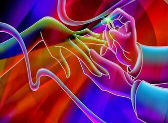 All 4u Wallpaper 3d Colour Ful Neon Love HD