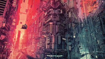 Cyber Futuristic City Fantasy Art 4k Wallpaper HD Artist