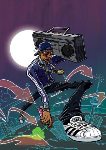 80s Hip Hop By Red Monkey