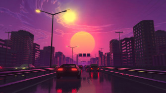 4k Retro Wave Wallpaper Background Image