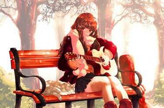 Anime Girl With Guitar Newhairstylesformen2014