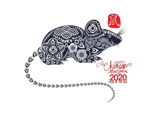 Happy Chinese New Year Zodiac Sign Of The Rat This