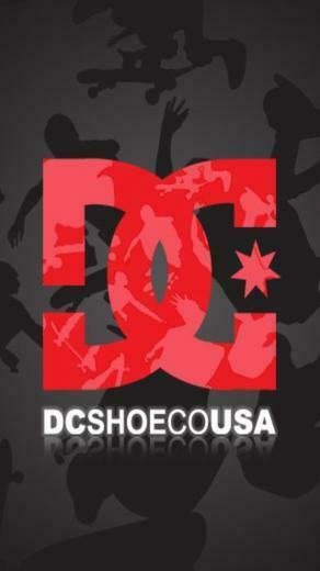 Dc Shoes Red And White Logo Grey Wallpaper For iPhone HD Background