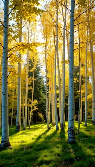Aspen Forest Wallpaper