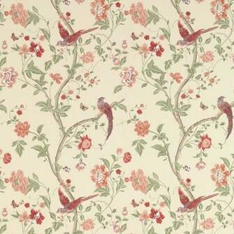 Summer Palace Cranberry Wallpaper At Laura Ashley