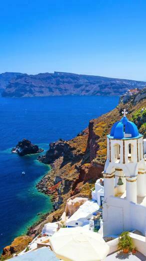 Man Made Santorini Wallpaper Id