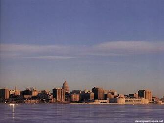 Skyline From Olin Park Madison Wisconsin At Desktopwallpaper Net