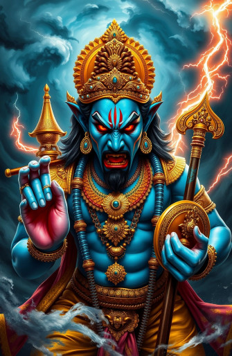 Angry Vishnu Wallpaper