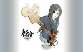 On Bass Wallpaper Kon Guitars Akiyama Mio