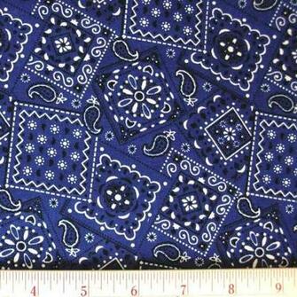 Blue Bandana Pattern Deep