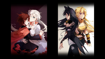 Anime Rwby Ruby Rose Weiss Schnee Blake Belladonna Yang Xiao Long
