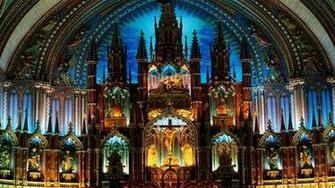 Religieus Notre Dame Basilica Cathedral Magnifique Wallpaper