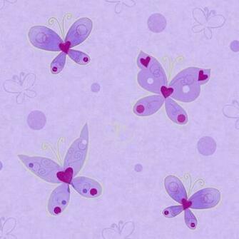 Debona Butterfly Lilac Silver Wallpaper