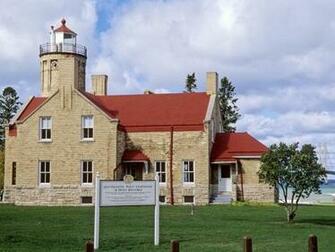 Lighthouse Cheboygan County Michigan Widescreen Wallpaper