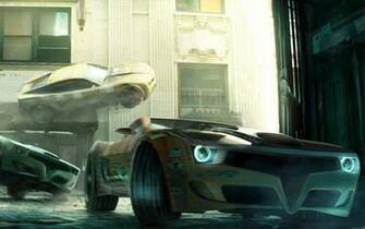 Split Second Action Racing Race Video Game Arcade