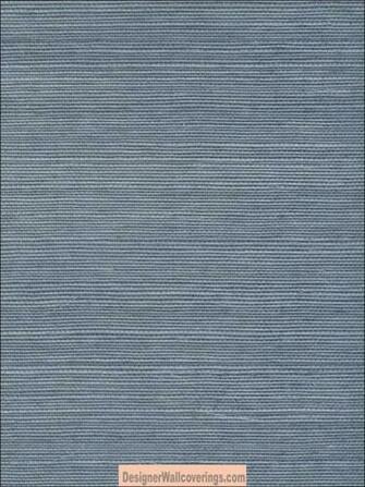 Blue Grasscloth Wallpaper