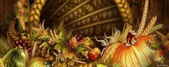 Holiday Wallpaper Thanksgiving Day Dual Screen
