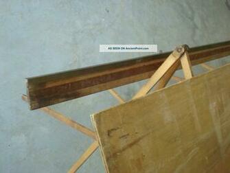 Handsome Ridgely Antique Wallpaper Hangers Table Marked And