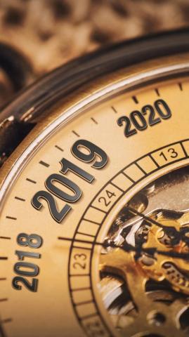 New Year Clock 4k Ultra HD Mobile Wallpaper