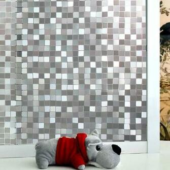 Static Window Cling Mosaic Square Perfectly Option For Bedroom