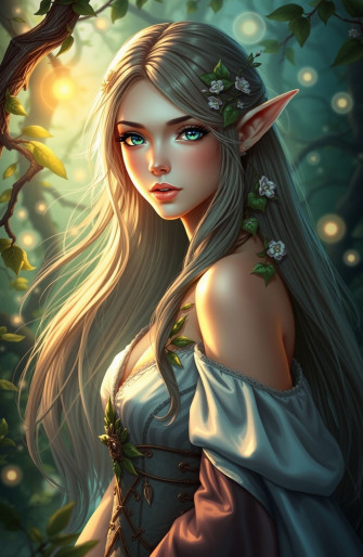 Female Elf Wallpaper