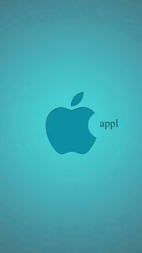 Apple Light Blue Logo iPhone And Plus Wallpaper HD