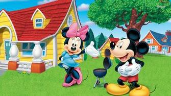 Minnie And Mickey Mouse Wallpaper Cartoon
