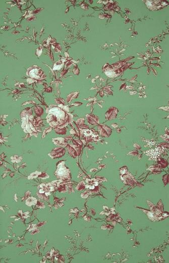 Isabelle Floral Toile Wallpaper A Featuring