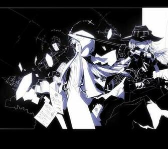 Touhou Moon Kirisame Marisa Monochrome Hoodie Anime Badass Patchouli