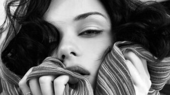 Katie Fey Black And White Wallpaper Background