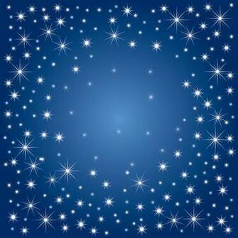 Snow And Stars Are Falling On The Blue Background By Cgvector