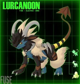 Pokemon Fusion Lurcanoon By Shinyscyther