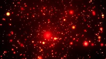 Red Particles Blur Bokeh Abstract Wallpaper