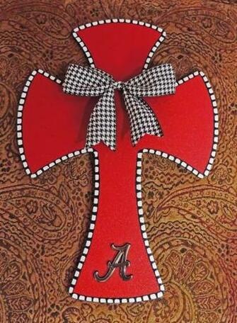 Alabama Houndstooth Wallpaper Border