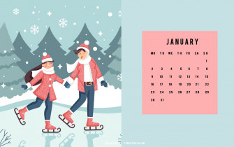January Wallpaper Ideas For Couple Ice Skating I Take