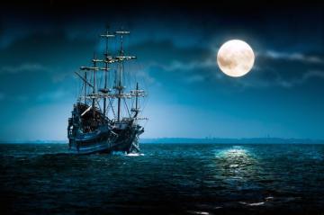 Ships At Night Wallpaper Top Background