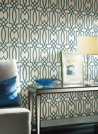 Ronald Redding York Bold Blue Paper Wallpaper Trends