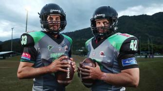Cairns Falcons Rookie Quarterback To Draw On Basketball Background