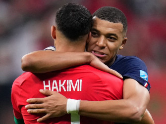 Watch Kylian Mbappe Achraf Hakimi Define Friendship Goals With