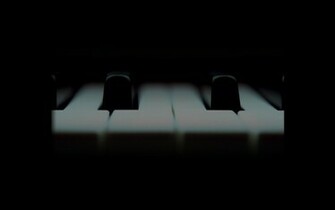 Piano Keyboard Framed Wallpaper World Collection
