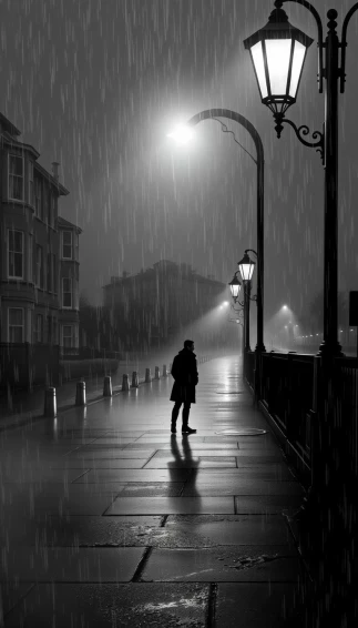 Sad Black And White Wallpaper