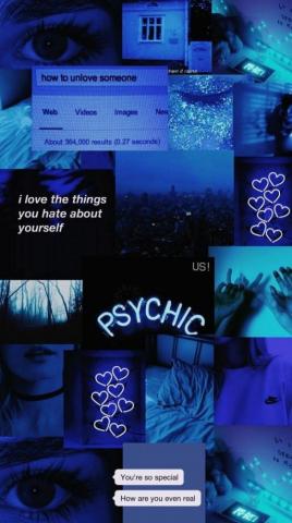 Aesthetic Background Laptop Blue