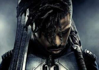 Michael B Jordan Black Panther Poster 4k Wallpaper