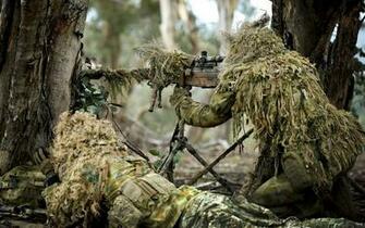 Soldier Weapon Army Gun Sniper Forest Military Wallpaper Background