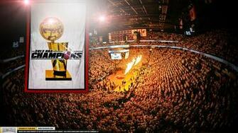 Miami Heat Nba Championship Banner Wallpaper