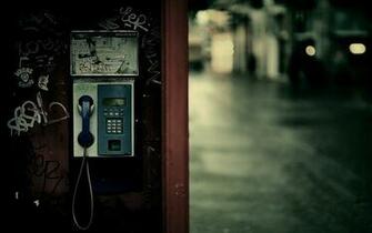 Worn Out Payphone Wallpaper Stock Photos