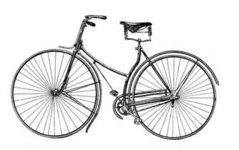 Vector Antique Bicycle