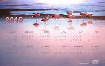 Inspiring Desktop Calendar From Missdetails Flamingos